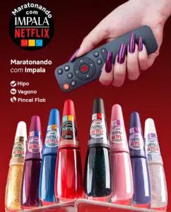 Impala e Netflix lançam coleção de esmaltes